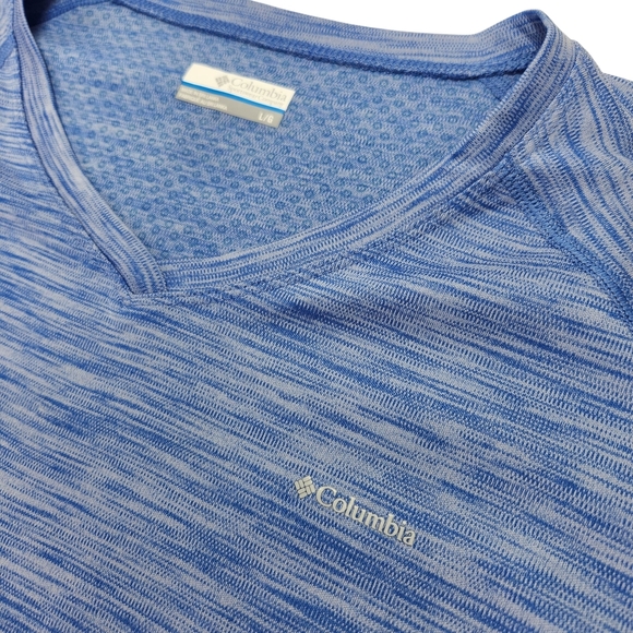 Columbia Women’s Omni-Freeze Blue Long Sleeve V-Neck Top - Size Large - Picture 6 of 10